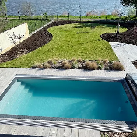 With Pool By The Musovske Jezero Pasohlávky